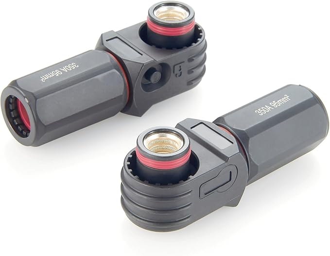 90 Degree 12mm 350A 95mm² Single Core Plug by Unknown