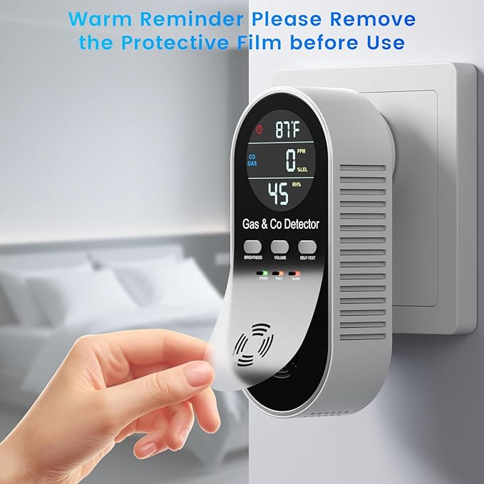 5 in 1 Carbon Monoxide Detectors Plug in - Image 5