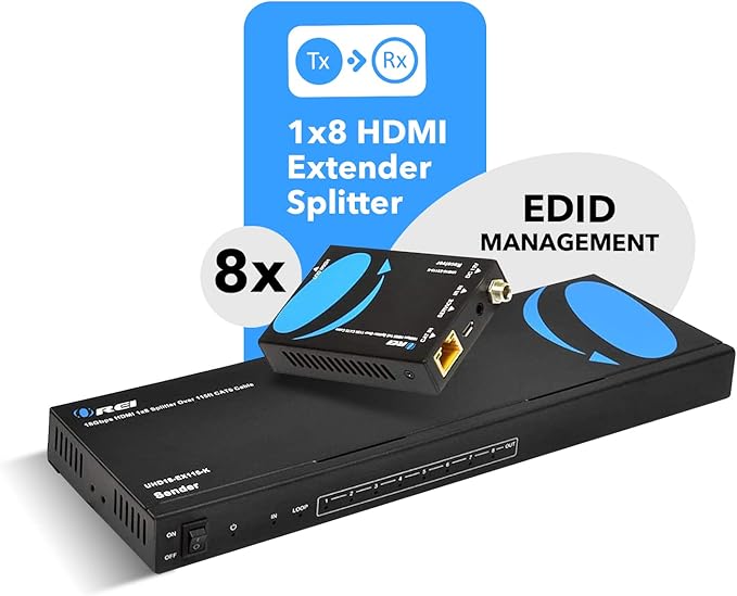 OREI 4K 1x8 HDMI Extender Splitter - Image 8