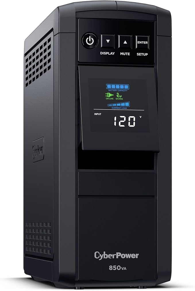 CyberPower CP850PFCLCD PFC Sinewave UPS Battery Backup and Surge Protector - Image 3