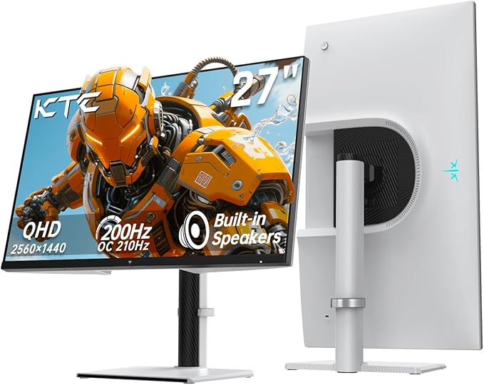 KTC 27 Inch Gaming Monitor 200Hz, 1440P Monitor by KTC