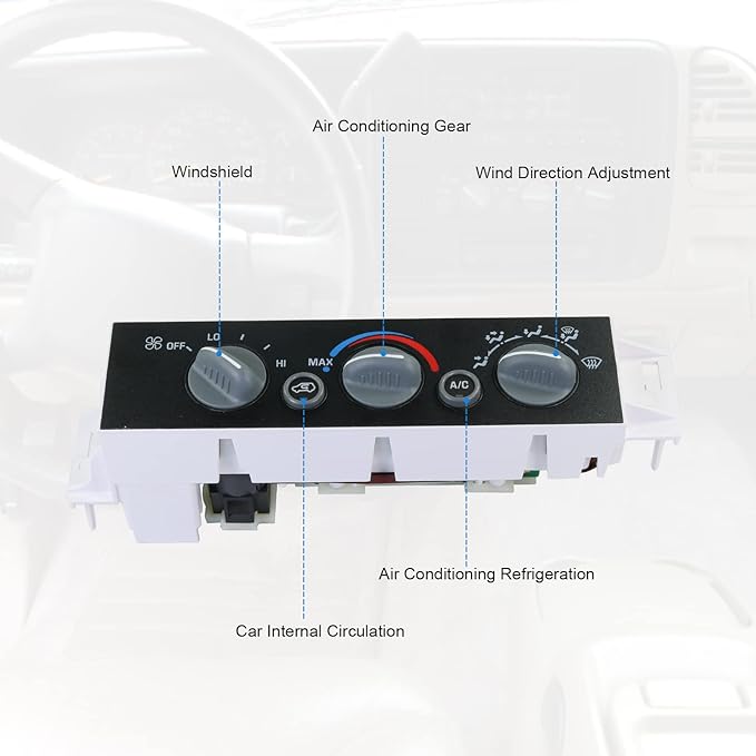 DICMIC A/C Heater Control Panel Climate Control Module Without Rear Window - Image 4
