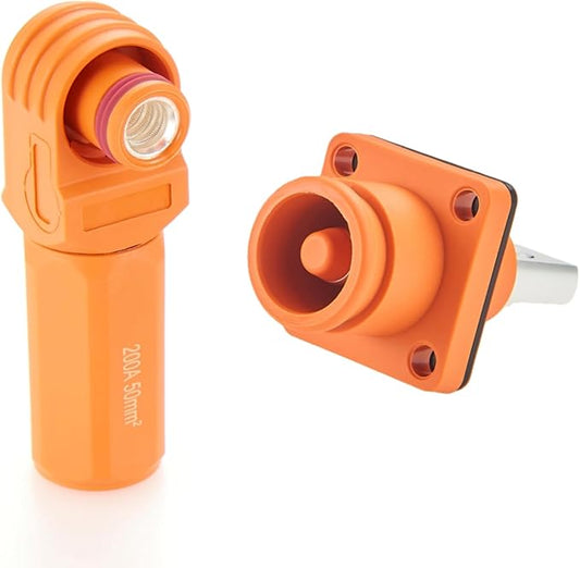 1 Set Battery Energy Storage Connector 200A 50mm² High Current HV Connectors by Unknown