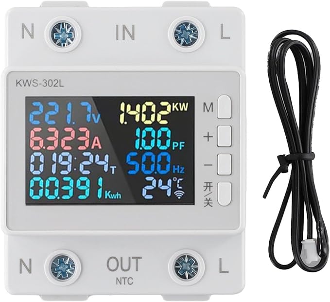 LCD Digital Energy Meter, Single Phase Energy Meter, Din Rail Electricity Usage by Unknown