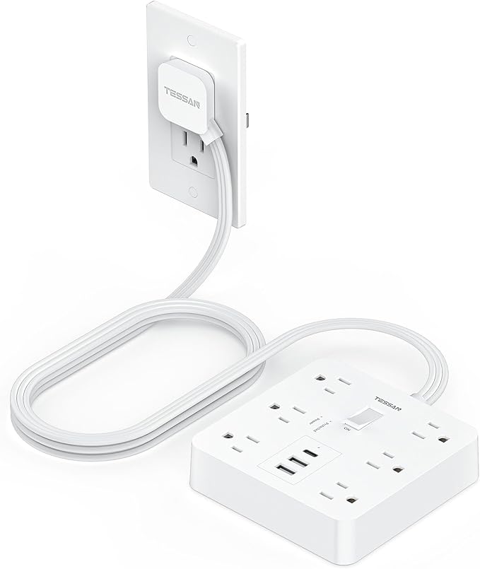 Surge Protector Power Strip by TESSAN