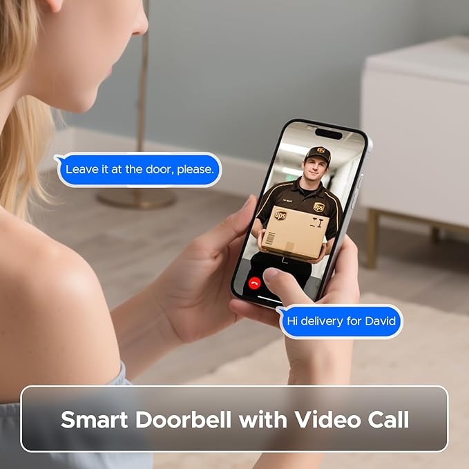 Smart Lock with Camera & Doorbell, 3-in-1 Smart Deadbolt - Image 6