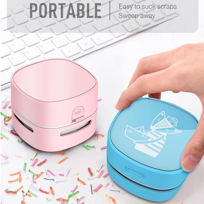 ODISTAR Desktop Vacuum Cleaner, Mini Table dust Sweeper Energy Saving, High - Image 3