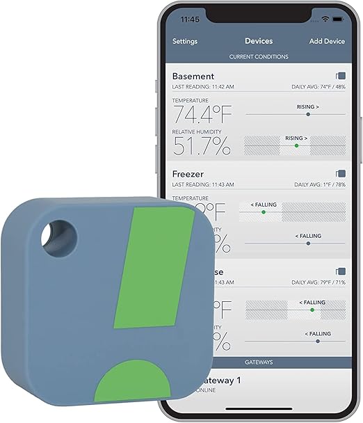 SensorPush HT1 Smart Temperature Sensor & Humidity Sensor by SensorPush