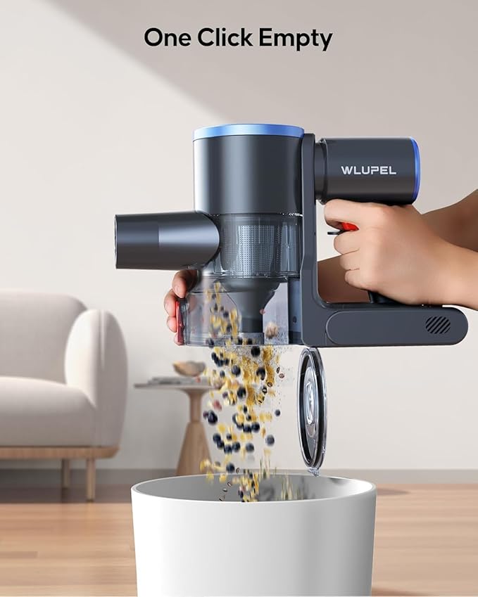 Cordless Vacuum Cleaner, 30Kpa/400W/45 Mins Small Stick Vacuum Cleaner - Image 6