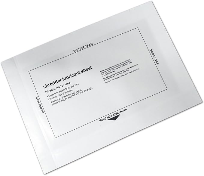 laffeya Paper Shredder Sharpening & Lubricant Sheets & Shredder Cleaning Sheets - Image 4