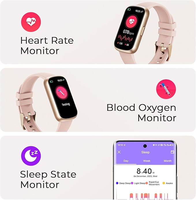 TIFOZEN Fitness Tracker for Women Men, Smart Watch Band - Image 2
