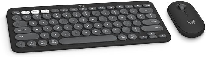 Logitech Pebble 2 Combo for Mac, Wireless Keyboard and Mouse, Quiet and Portable by Logitech