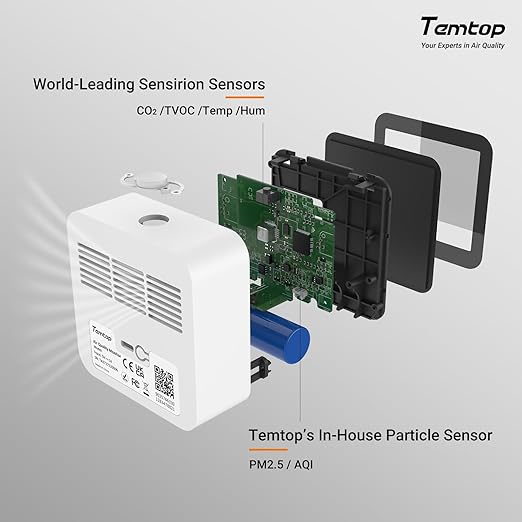 Temtop M10+ Indoor Air Quality Monitor, CO2 Monitor - Image 6