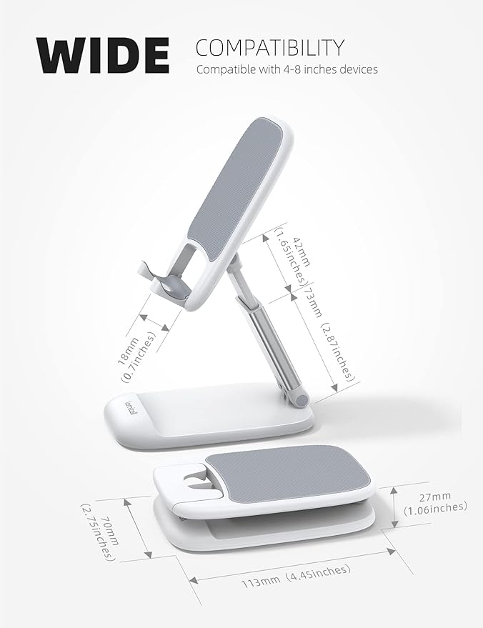 Lamicall White Cellphone Stand, Xmax Gift - Image 5