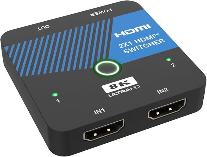 iArkPower 8K HDMI Switch 2 in 1 Out 4K@120Hz HDMI Switcher Support HDR10+ by iArkPower