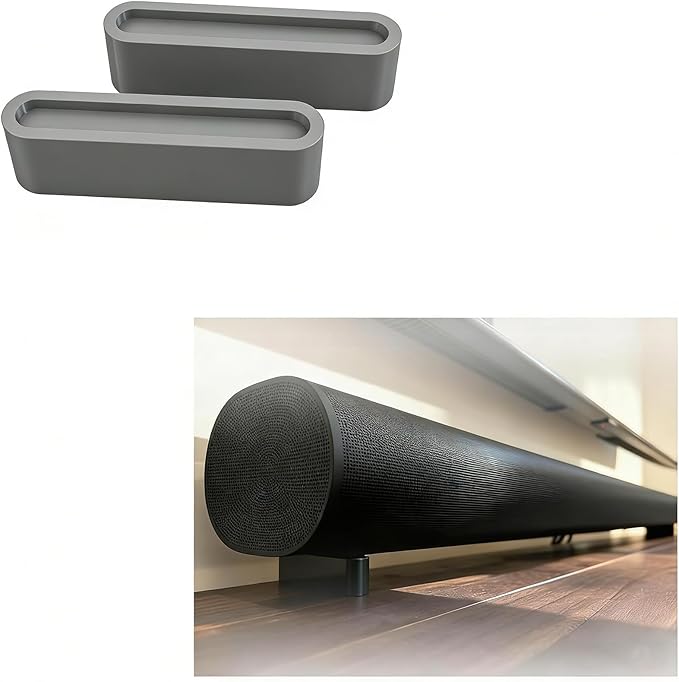 Compatible with Sonos Arc Soundbar Riser Feet Stand Set | Elevate 1″–3″ by Unknown