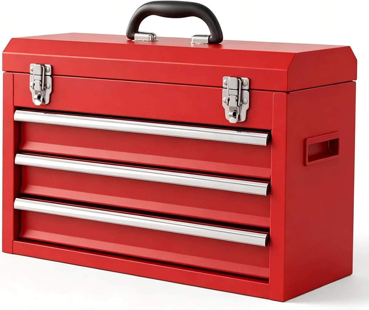 3 drawer metal tool box, heavy duty steel, main product view
