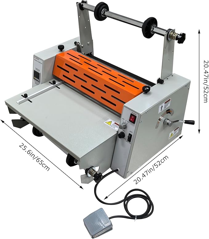 WYDDDARY 16.54''/420MM Electric Steel Roller Thermal Laminator Hot Cold Roll - Image 2