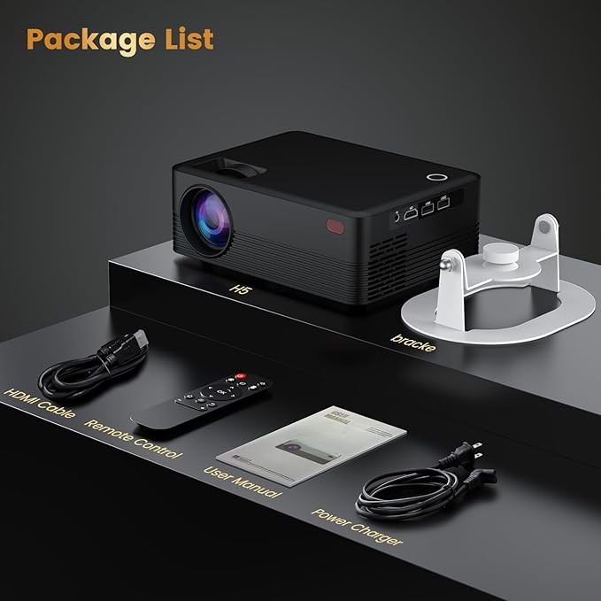 Mini Projector, H5 Portable Video Projector - Image 3