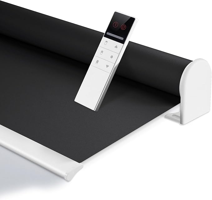 ZSHINE Motorized Blackout Window Blinds Customize Width Remote Control Wireless by ZSHINEHome