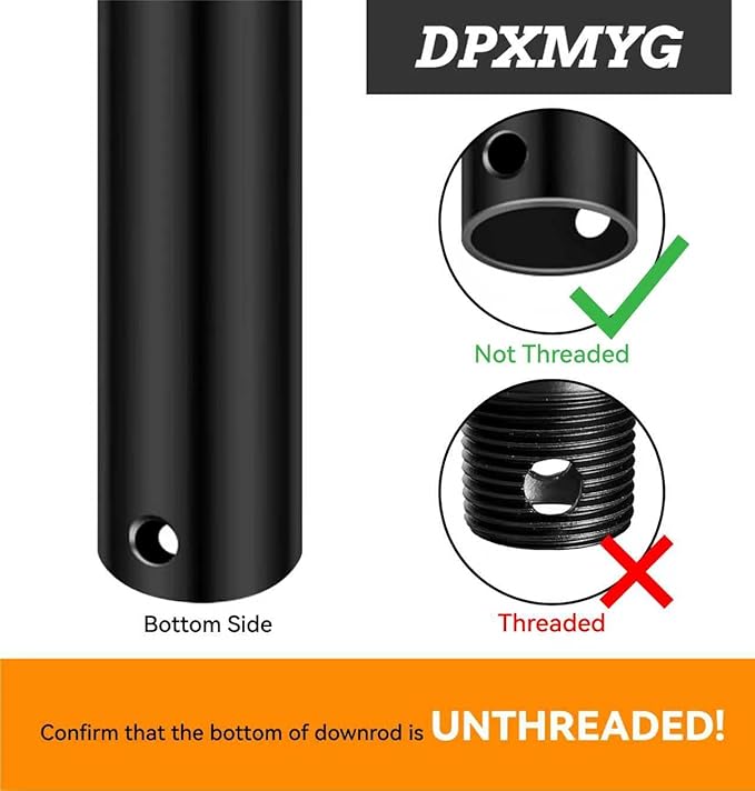 DPXMYG 24 inch Ceiling Fan Downrod - Image 2