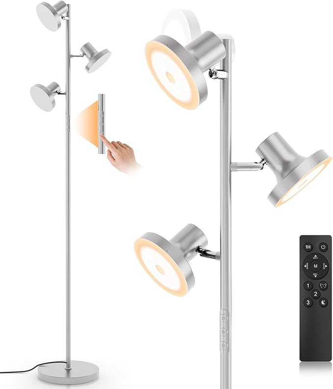 SIBRILLE 36W LED Tree Floor Lamp, Modern Dimmable Standing Lamp by SIBRILLE