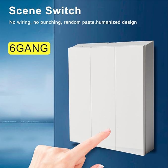 Deskbloom Scene Switch for Tuya for ZigBee 3.0, 6-Button Wall Controller - Image 4