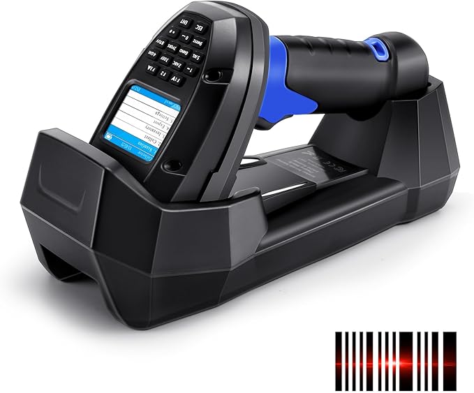 Inventory Scanner Wireless, JRHC 1D Laser Barcode Scanner by JRHC