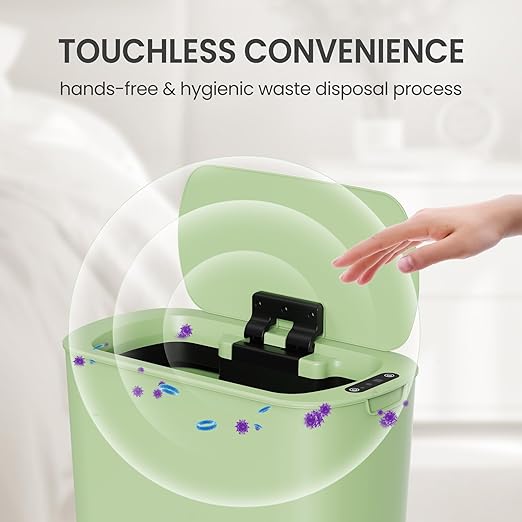 Cesun Motion Sensor Trash Can, 5 Gallon Automatic Bathroom Garbage Can - Image 3