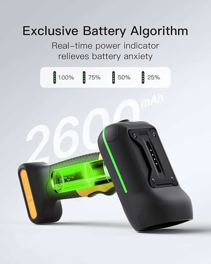 Inateck Industrial Barcode Scanner Bluetooth, 1D Scanner Wireless - Image 5