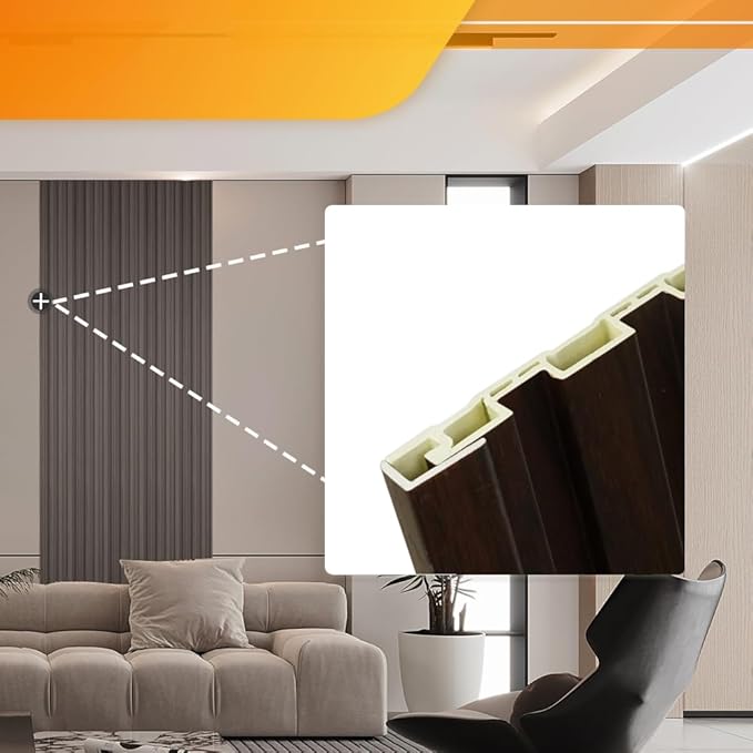 OUZUGIE 8-Pack 57 Inches, WPC Slat Wall Panel Trim, Corner Guard - Image 3