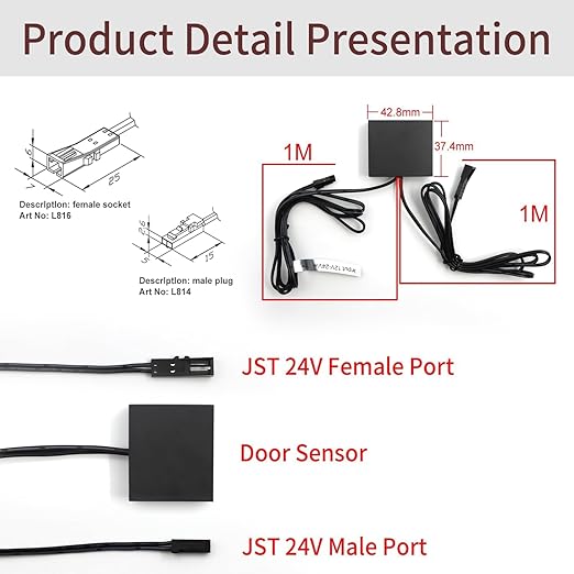 VST LED Door IR Sensor Switch-Light Turns On/Off When Door Opens/Closes - Image 6
