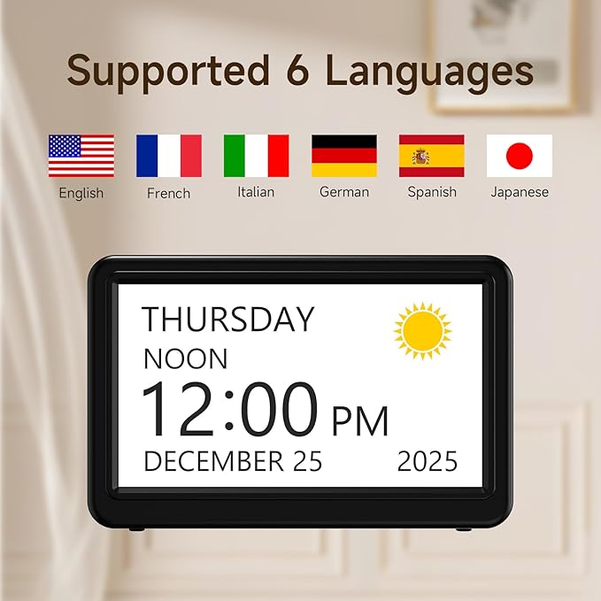 Raynic Date Clock, Digital Calendar Clock - Image 4