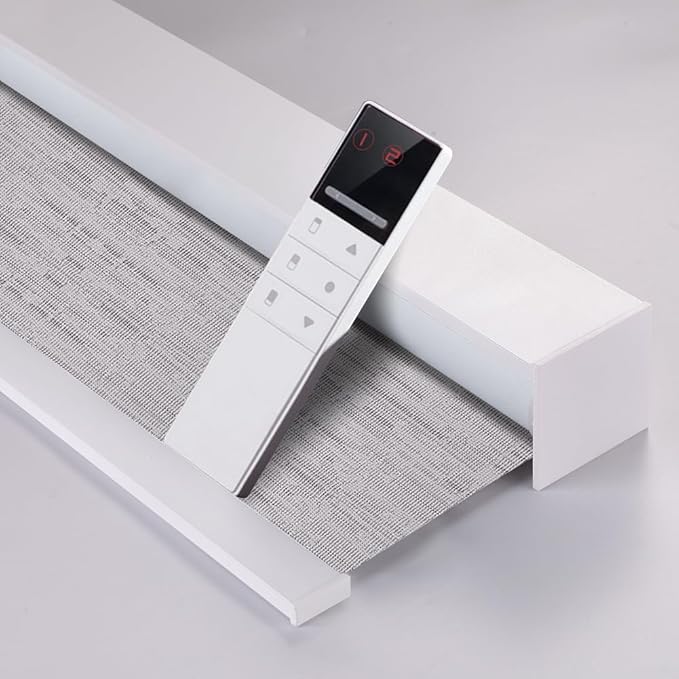 ZSHINE Motorized Blackout Window Blinds Customize Width Remote Control Wireless by ZSHINEHome