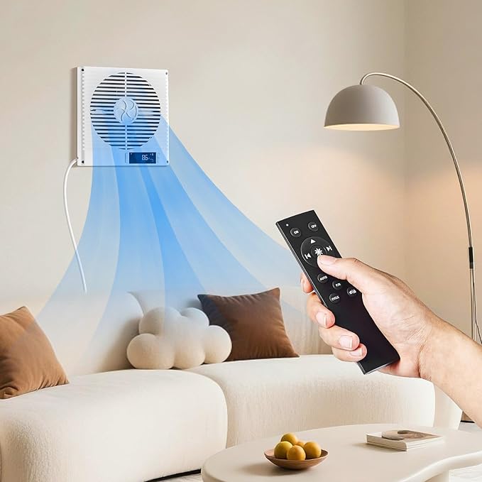 VEVOR Room to Room Fan, Two-Way Airflow Through-the-Wall Fan 8" - Image 8