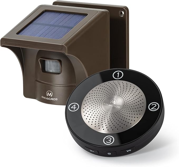 eMACROS Solar Wireless Driveway Alarm — 1/2 Mile Long Range Motion Sensor - Image 4