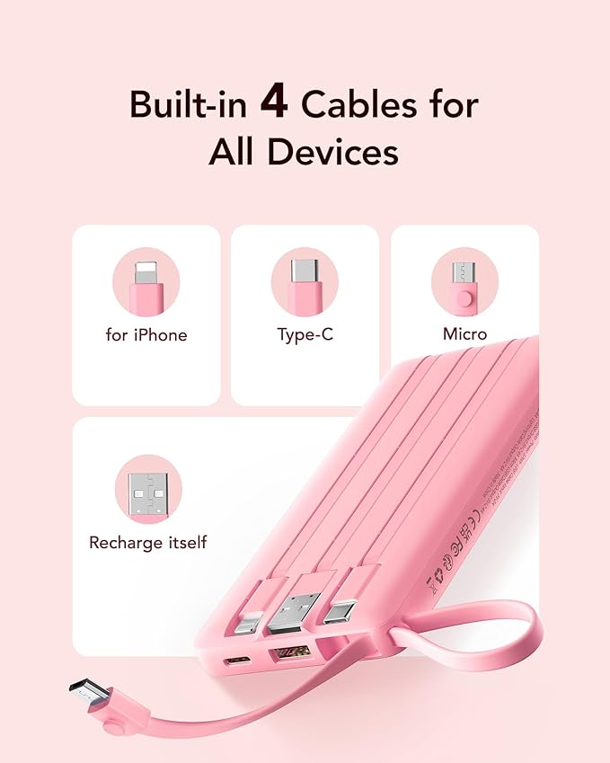 VRURC Portable Phone Charger, Travel Portable Charger - Image 3