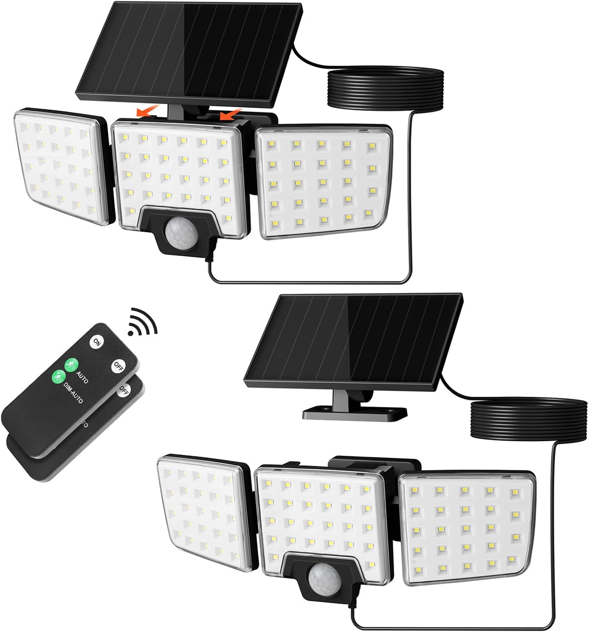 Lepro Solar Security Lights Outdoor Motion Sensor, 2 in 1 Separated and