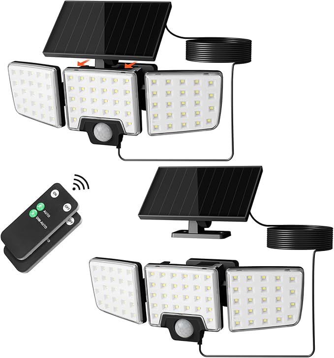 Lepro Solar Security Lights Outdoor Motion Sensor, 2 in 1 Separated and by Lepro