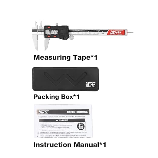 Digital Caliper 6 inch, Stainless Steel Vernier Micrometer Measuring Tool - Image 7