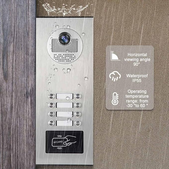 ANJIELO SMART Wired Video Multifamily Apartment Intercom System, - Image 4