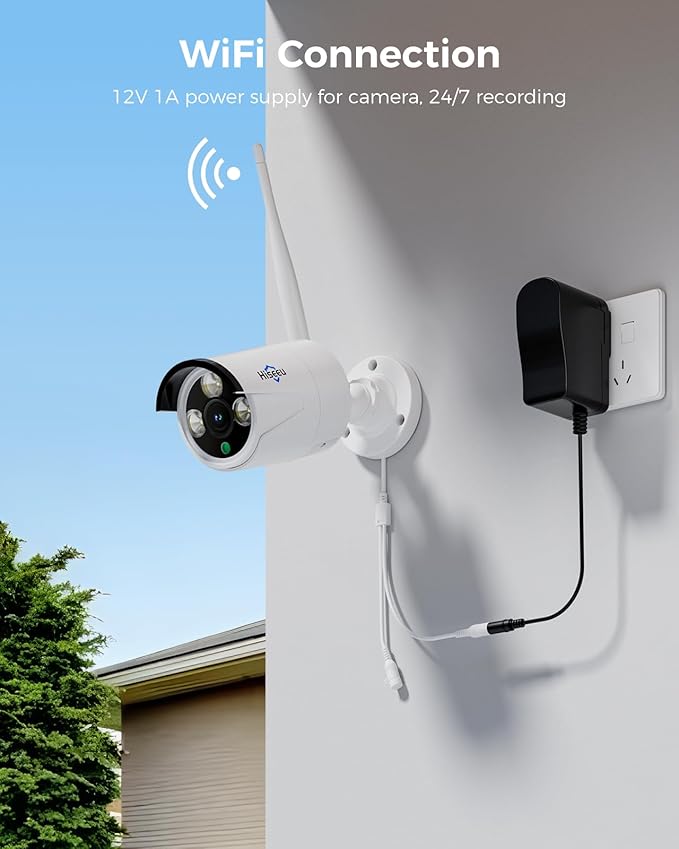 Hiseeu 4K Home Security Camera System, 24/7 Recording, 16CH NVR Kit, Corded - Image 2