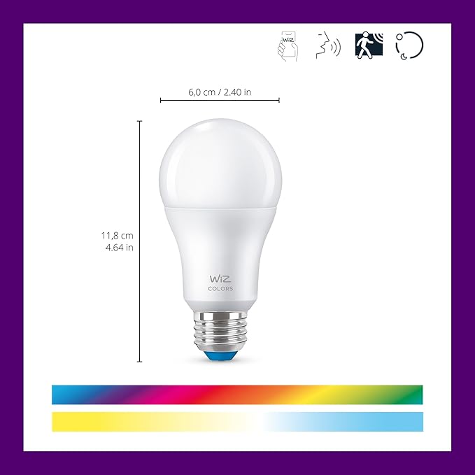 WiZ LED Smart Light Bulbs, Sunset to Sunrise Automation + Motion Detection + - Image 2
