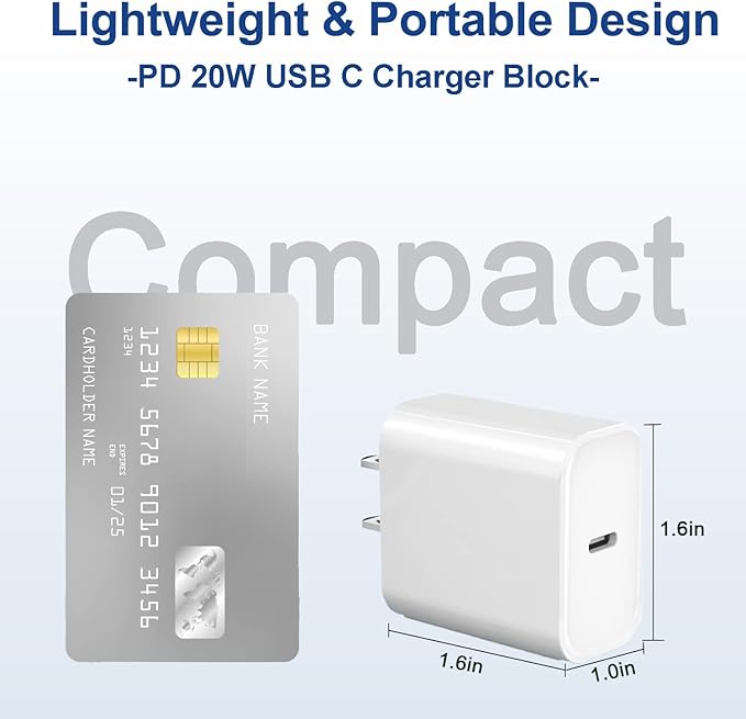 iPhone 17 16 15 Pro Max Charger Fast Charging 3Pack 20W Apple Fast Charger USB - Image 5