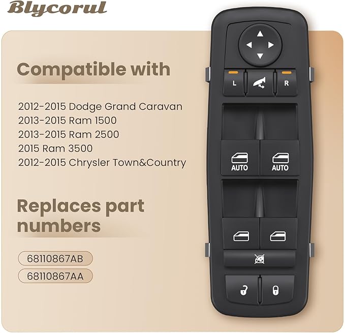 Blycorul Master Power Window Switch Driver Side - Image 3