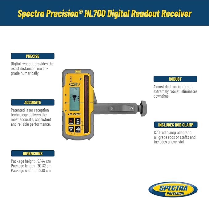 Spectra Precision HL700 Laserometer - Image 2