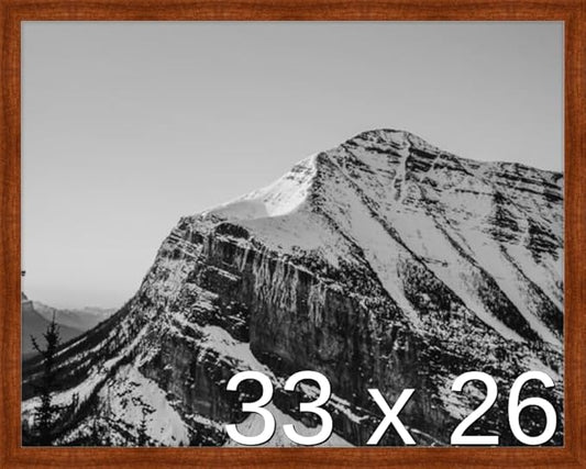 Frame It Easy 33 x 26 Russet Wood Frame by FrameItEasy