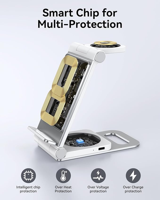 Wireless Charger for Samsung 3 in 1 Wireless Charging Station Foldable Wireless - Image 3