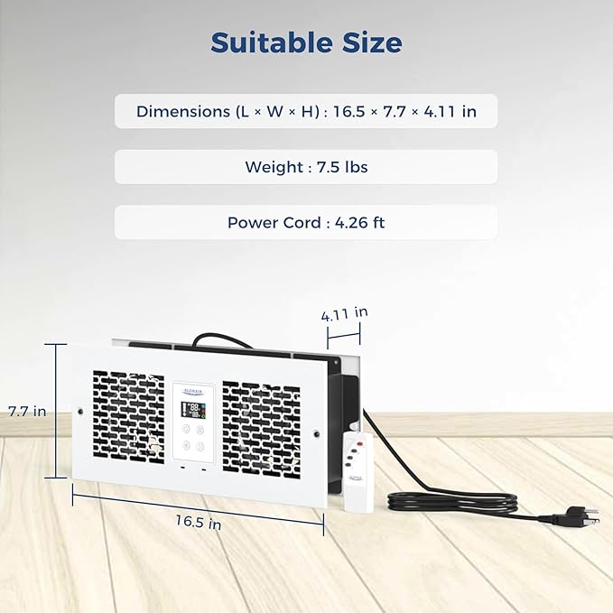 ALORAIR Room to Room Fan with Remote Control, 300CFM Through Wall Ventilation - Image 7