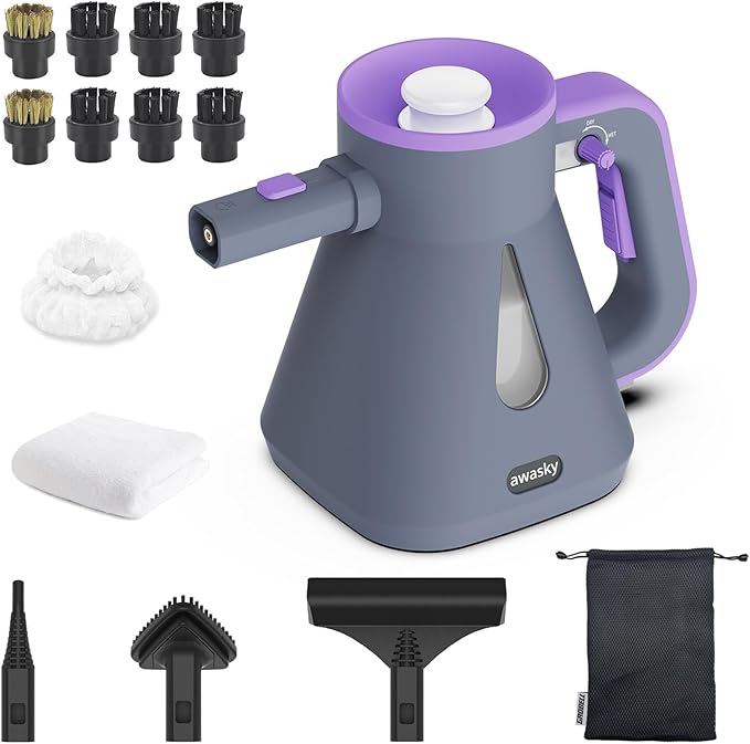 awasky Steam Cleaner: 10s Fast Heating-Lockable Steam Trigger-Large Tank-Refill by awasky